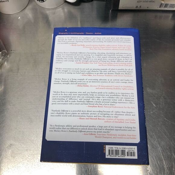 Fearlessly Different Mickey Rowe Signed Book - Picture 3 of 3